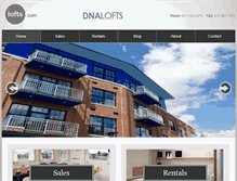 Tablet Screenshot of dnalofts.com